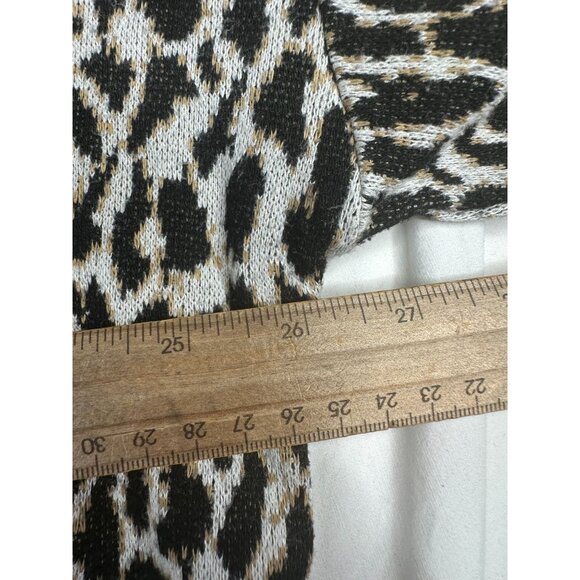 Loft Plus Animal Print Pullover Sweater size 20/22 Brown/Tan - Picture 5 of 7
